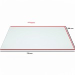 Sklo pod kamna s fazetou 730 x 400 mm